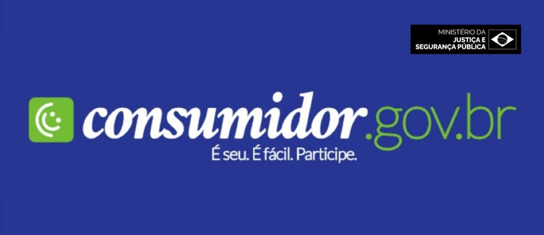 Imagem institucional do serviço Consumidor.gov.br para reclamações online