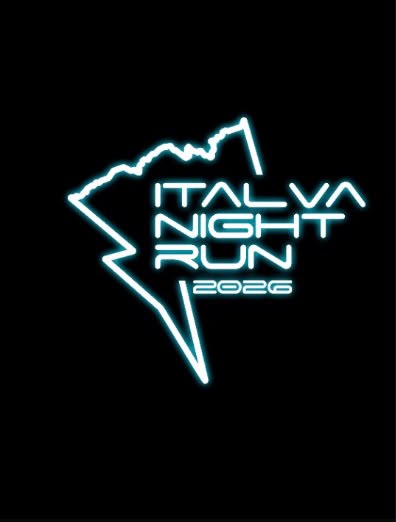 Arte de divulgação da Italva Night Run, corrida e caminhada noturna em Italva