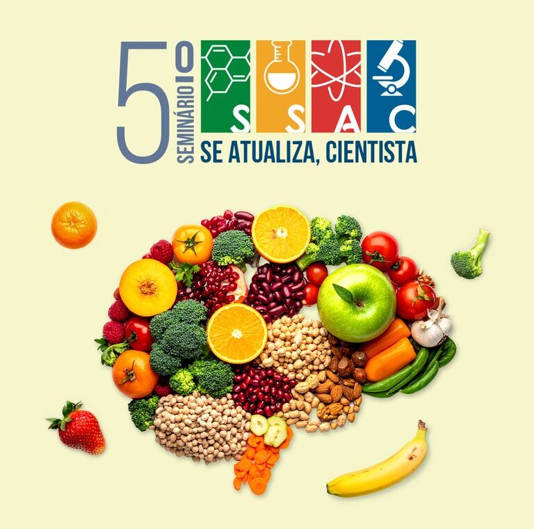 Arte de divulgação do 5º Seminário Se Atualiza, Cientista!